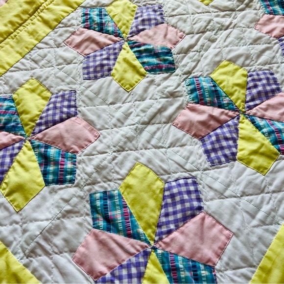 33”x44” Handmade Quilt.Eight Point Star Quilt.